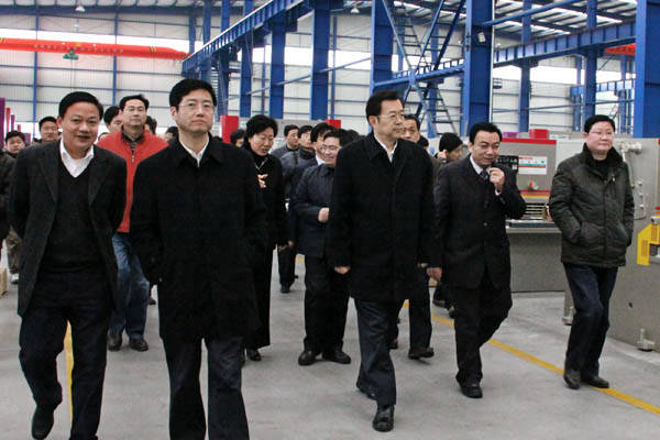 國(guó)家發(fā)改委副主任孫志剛來我公司參觀視察